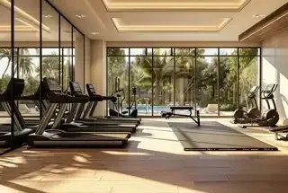 Gymnasium at Godrej Trilogy Worli